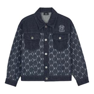 MLB儿童官方男女童钻石老花牛仔外套休闲拼色外套春季款