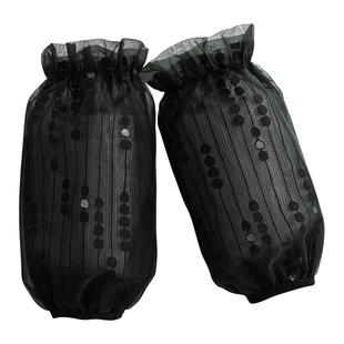 手袖套女短款蕾丝套袖可爱工作韩版护袖秋冬羽绒服袖头ins潮冬天