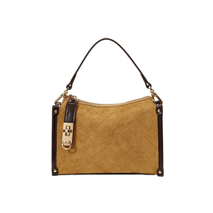 南风Chio2nd 焦糖奶芙小方包秋冬复古麂皮绒手提包包女单肩斜挎包