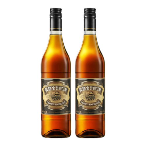 【张裕官方】金奖白兰地700ml*2洋酒38.5度可乐桶调酒正品官旗