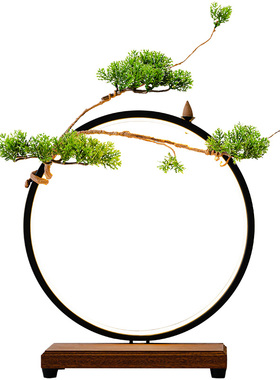 新中式LED灯禅意倒流香摆件