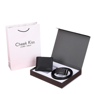 CheekKiss正品皮带男真皮自动扣男士腰带潮年轻人节日送高档礼盒