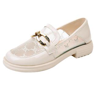 凉鞋女2026新款真皮镂空女鞋平底单鞋春夏皮鞋软底宽胖肥脚妈妈鞋