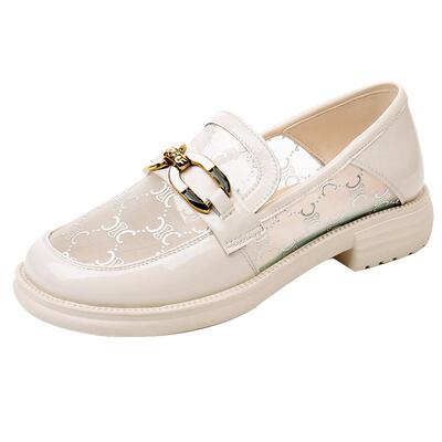 真皮镂空女鞋平底2026新款春夏