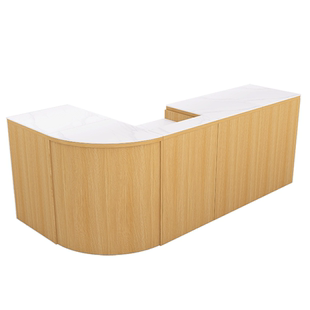 超市便利店收银台柜台水果店收银桌店铺一体小型转角柜台拐角吧台