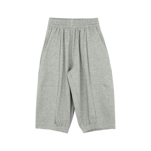 大耳象女童纯色直筒裤2026春季新款宝儿休闲百搭宽松慵懒长裤子