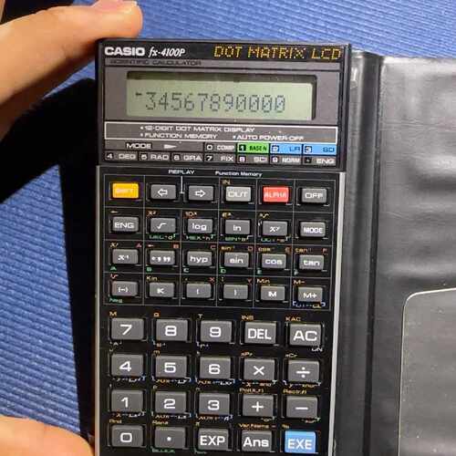 询价卡西欧计算器 FX-4100P 功能都很好电池新的  别的自议价