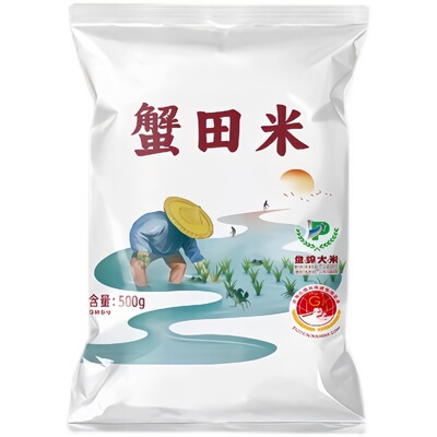 盘锦蟹田米1斤东北大米一斤装圆粒珍珠米500g