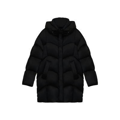 【美林姐妹】2025高端轻奢缎面鹅绒服95白鹅绒百搭DF7188 衣长81