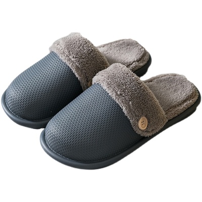 男士新款防水可拆卸棉拖鞋分离式