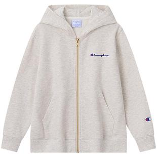 【纯棉】Champion冠军男女童新年红色休闲运动连帽卫衣外套26春季