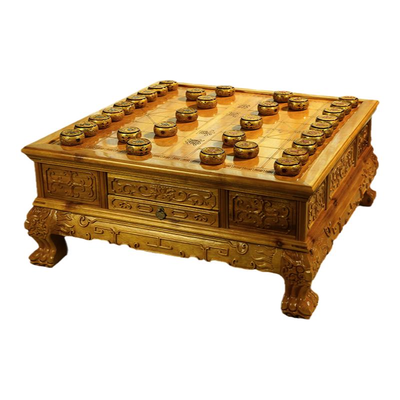 金丝楠木三用棋桌家用小叶桢楠