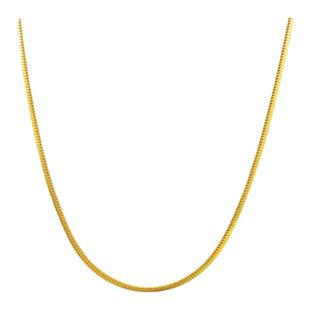 极细蛇骨链女超细万能针式项链轻奢小众锁骨素链叠戴颈链金色链子