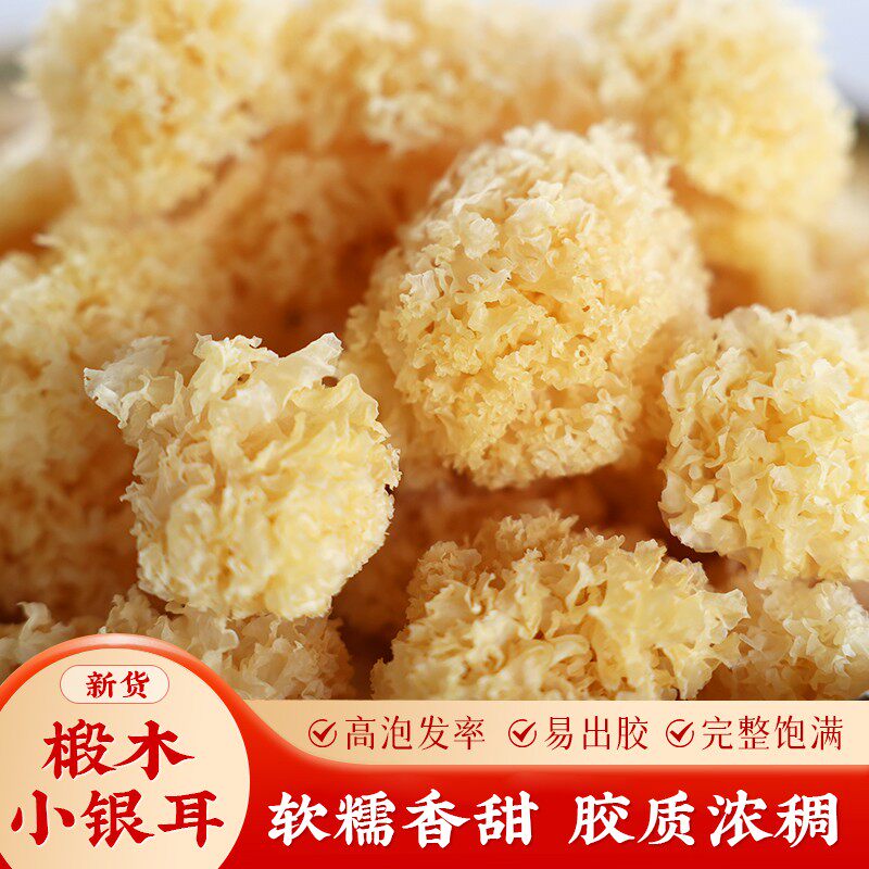 【名模坤专属】椴木小银耳香甜软糯巧克力白木耳干货甜糯口感出胶