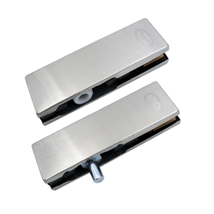 国标通用玻璃门夹上下夹无框地弹簧门一字夹10-12mm七字小夹上夹