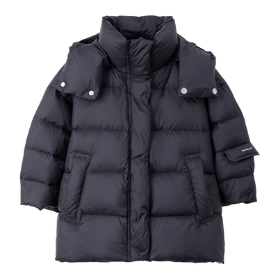 ei童装儿童中长款连帽羽绒服