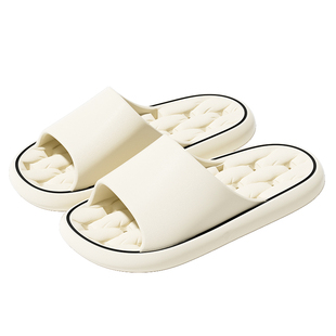 洁丽雅买1送1浴室洗澡拖鞋女夏室内家居一对漏水防滑镂空凉拖鞋男