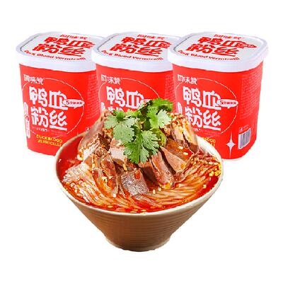 方便速食南京桶装鸭血粉丝回味赞