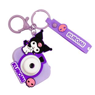 正版三丽鸥库洛米美乐蒂投影相机钥匙扣2023年新款汽车钥匙链挂件