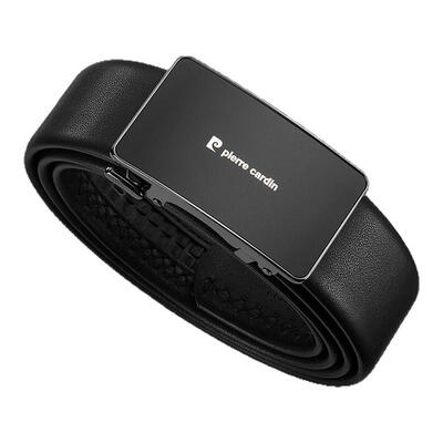 内穿皮带皮尔卡丹男士自动扣腰带