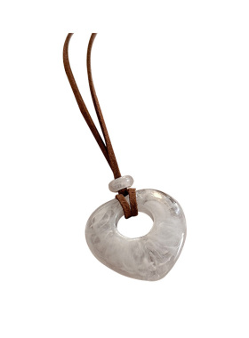 复古镂空爱心小众项链