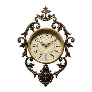 飞鸟集法式中古高级感客厅挂钟艺术时钟挂墙钟表2025新款美式挂表