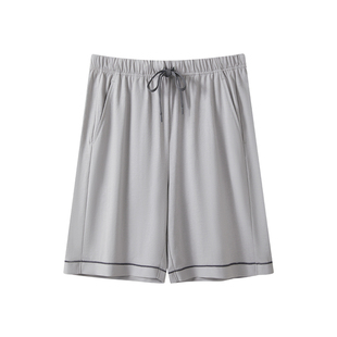 三枪睡裤男短裤春夏纯棉薄款透气吸汗宽松五分可外穿男士家居裤