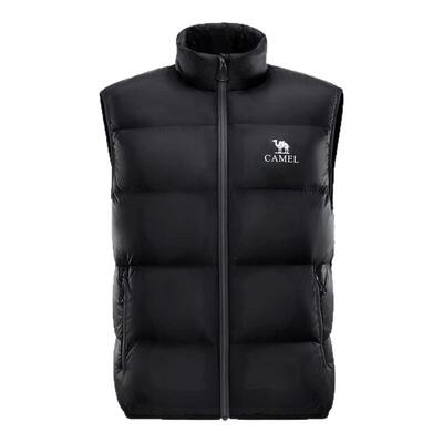 骆驼女装面包马甲羽绒服男女同款抗菌抗静电防水鸭绒羽绒马甲外套