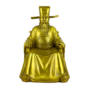 善缘堂 包公神像黄铜包公像体包拯相包青天铜像站像坐像家居摆件