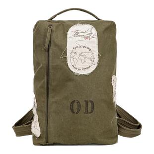 马登工装美式复古制式大容量电脑双肩包旅行徒步通勤水桶背包男款