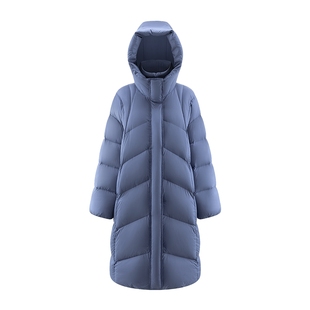 【胡可推荐】艾莱依泡芙羽绒服女2025秋冬新款长款假两件外套1119