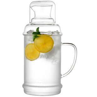 玻璃冷水壶耐高温凉白开水杯套装大容量水瓶泡茶壶凉水壶复古老式