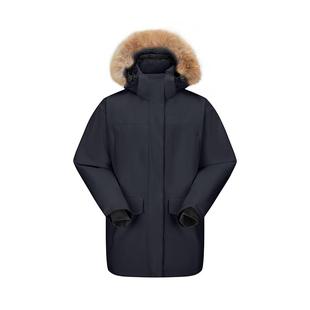 天石鹅铠甲鹅绒防风700蓬羽绒服可拆卸帽派克服男款GT436