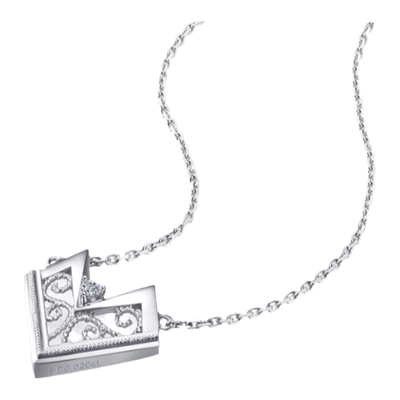 周生生Pt950铂金钻石项链