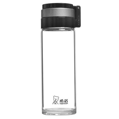 希诺大容量家用带滤网泡茶玻璃杯