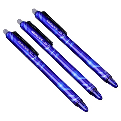 风景按动摩擦笔蓝色经典12支