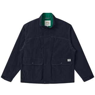 【春夏甄选】Hazzys哈吉斯春款休闲男装夹克外套时尚通勤简约上衣