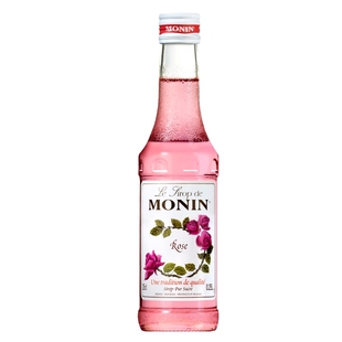 莫林MONIN玫瑰风味糖浆玻璃瓶装250ml奶茶原料调酒调味咖啡