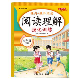 2026新版 六年级语文阅读理解专项训练书下册人教版小学6年级下课内外阅读强化训练真题100篇公式法答题技巧阅读理解每日一练RJ