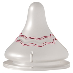 适配贝亲奶嘴第三代奶瓶奶嘴新生婴儿1-15个月一岁以上离乳重力球