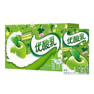 伊利优酸乳原味含乳饮料250ml*24盒整箱酸乳饮料学生早餐1月产