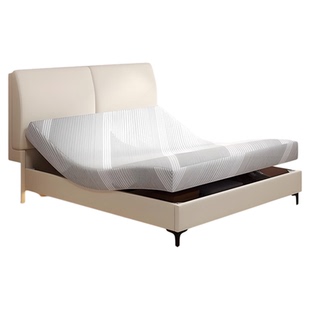 老人电动床按摩辅助起床储物智能床加厚家用自动升降感应灯1.5米