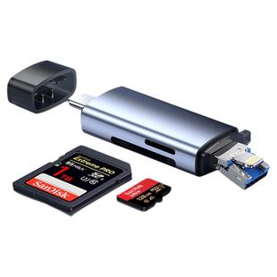 相机读卡器三合一能适适用ccd佳能适用华为苹果手机尼康大疆pocket3电脑正品万能内存卡sd卡富士tf高速传索尼