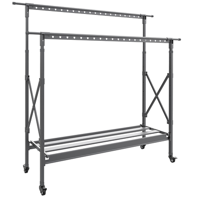 加厚99%航空铝25新款落地晾衣架