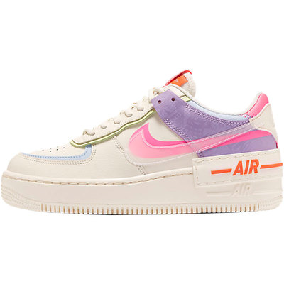 Nike/耐克正品Air Force 1女子运动拼接时尚板鞋CU3012-164