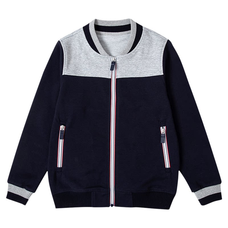 惠州中学同款校服春秋款儿童运动服藏青色棒球服外套短裤校服套装