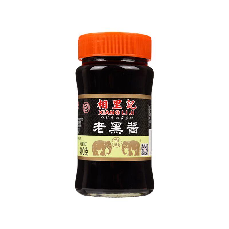 山西特产德义园相里记老黑酱400g老式调味酱固体酱油炒菜酱玻璃瓶