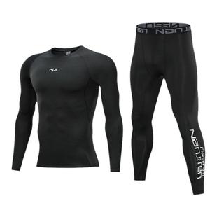 健身服男套装专业运动速干衣训练跑步骑行田径紧身衣春夏7A抗菌