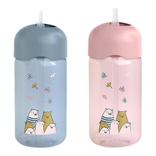 Suavinex苏维妮学饮杯吸管1-3岁以上宝宝儿童水杯防呛防摔小熊家