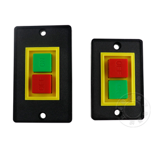 控制按钮QCS1-5三相砂轮机压扣台钻机床大面版小面版停止启动开关